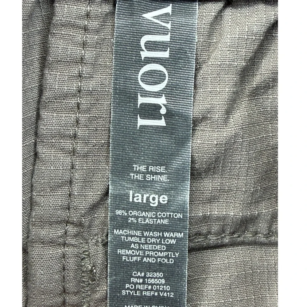 Vuori Ripstop Climber Pant Mens Large V412 Dark Oregano Tapered EUC